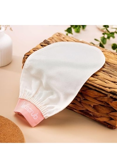 Ekru Banyo Duş Kesesi Peeling Eldiveni%100 Floş Ipek Normal Ciltler Için 6998