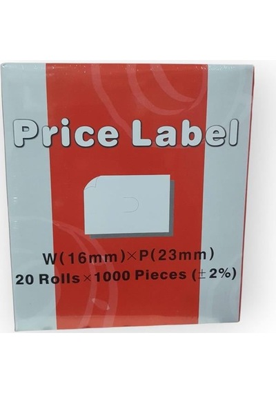 Motex Yazı Makinesi Etiketi Motex-6600 1000'li X 20 Paket 50