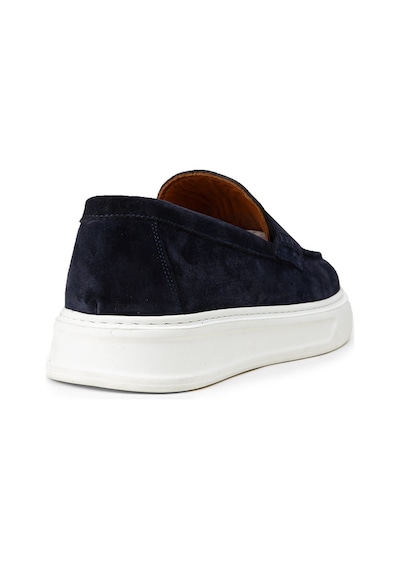Deery Erkek Hakiki Süet Lacivert Loafer Ayakkabı - 02043mlcvp01