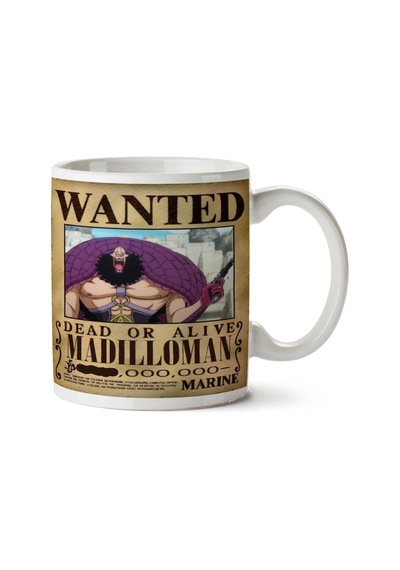 Wanted Madilloman Anime Aranıyor İki Tarafı Baskılı Kupa Bardak Çok Renkli