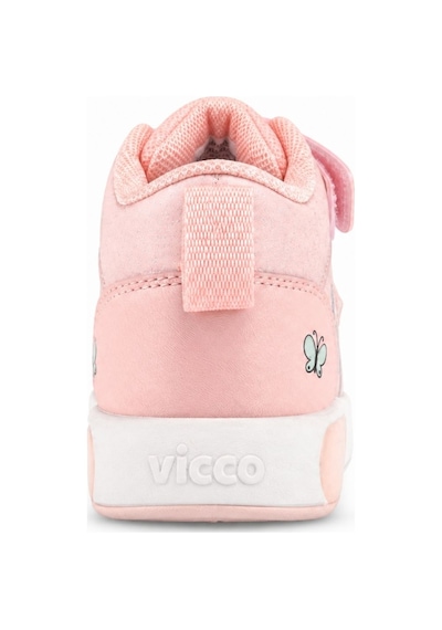 Vicco Şira Işıklı Boğazlı Ortopedik Çocuk Spor Ayakkabı Pudra