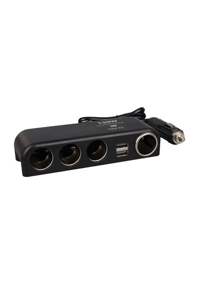Olesson 1525 12-24v Çift Usb Lı 120w 80cm Kablolu 4 Lü Araç Çakmak Çoklayıcı