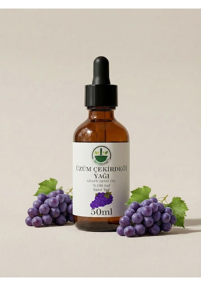 Soğuk Sıkım Üzüm Çekirdeği Yağı Grape Seed Oil Vitis Vinifera Saf Doğal 50 Ml 50 ML