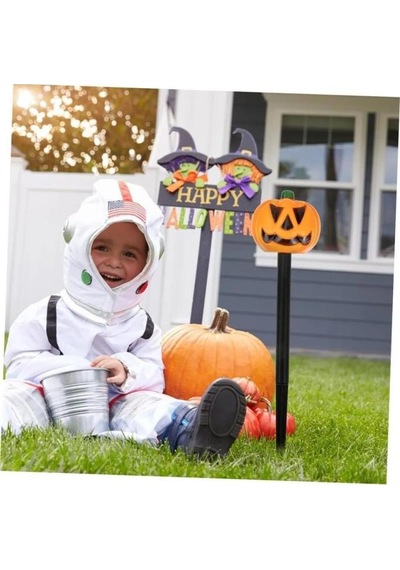 Bal Kabağı Kazıklı Solar Led Işık, Cadılar Bayramı Güneş Enerjili Hallowen Zemin Yürüyüş Yolu Işığı Sarı
