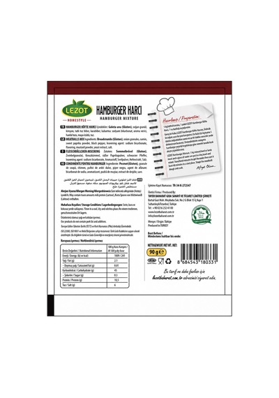 Gurme Hamburger Harcı 90 G - 914022144