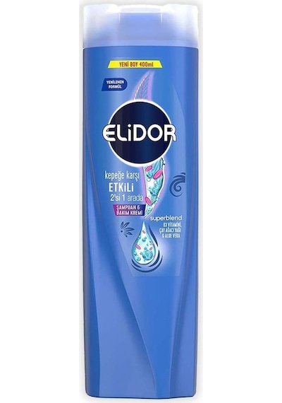 Elidor Superblend 2'si 1 Arada Şampuan & Krem Kepeğe Karşı Etkili 400 Ml