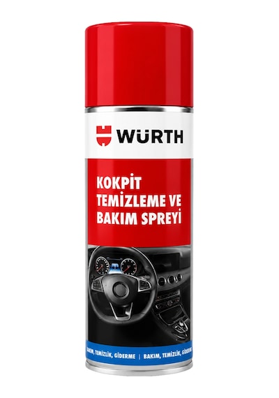 Würth Kokpit Temizleme Ve Bakım Spreyi 400 Ml - Limon Kokulu Torpido Yenileyici
