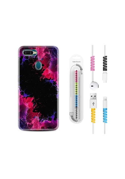 Oppo Ax7 Kılıf Kablo Koruyuculu Boyalar 1663