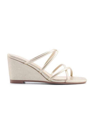 Nine West Jora 5fx Altın Kadın Dolgu Topuk Terlik 000000000101928851 Altın
