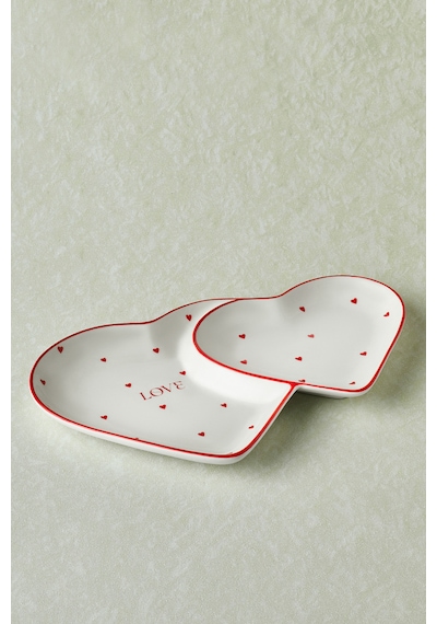 Karaca Heart To Heart Kalp Detaylı Sunumluk 26 Cm Kırmızı