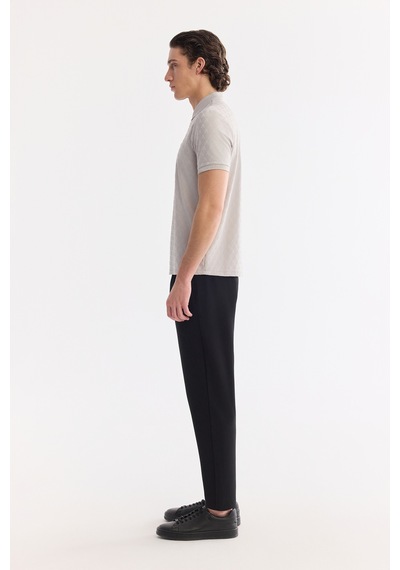 Avva Erkek Taş Kıvrılmaz Polo Yaka Fermuarlı Regular Fit T-shirt A61y1090
