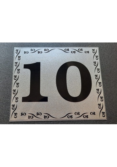 Kapı Numarası 10x12 Cm Kendinden Yapışkanlı No:10