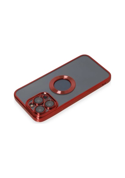 Apple İphone 14 Pro Max Kılıf Slot Silikon - Kırmızı 0.2M-Çok Renkli