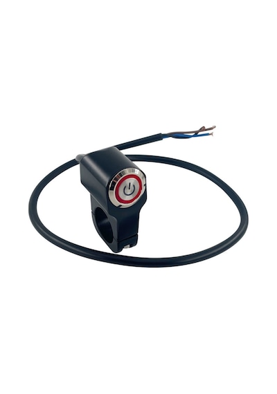 Motosiklet Led Far Aç Kapa Metal Anahtar Tekli Buton Swich 2 Modlu 1 Adet