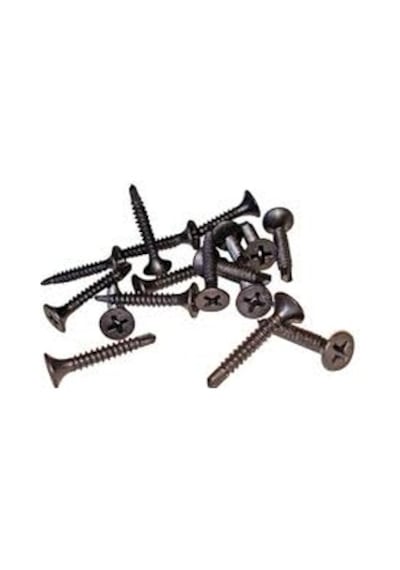 Matkap Uçlu Alçıpan Vidası Siyah Vida 3.5 x 35 MM 100 Adet