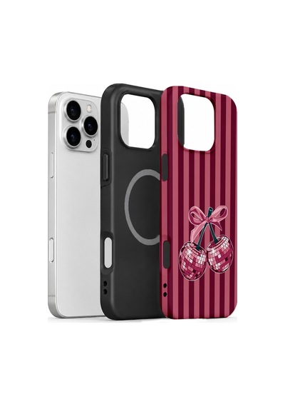Velvoria Valestra Disco Cherry Stripe Apple Apple iPhone Uyumlu 16 Pro Max Magsafe Koruma Kılıfı Valestra Magline - Disco Cherry Stripe Velvoria Valestra Disco Cherry Stripe Apple Apple iPhone Uyumlu 16 Pro Max Magsafe Koruma Kılıfı Valestra Magline - Disco Cherry Stripe