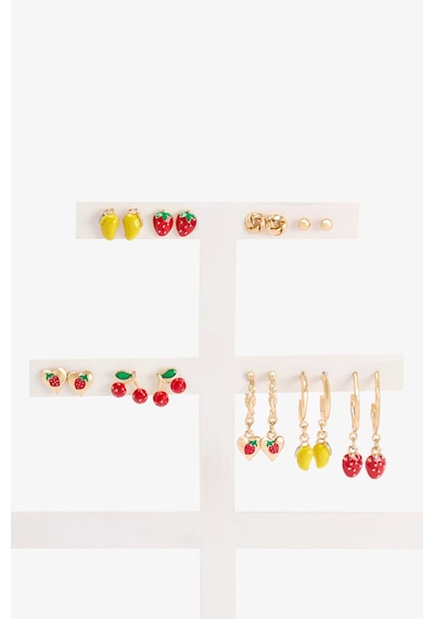 Penti Renkli Mix Fruit Küpe Seti çok renkli