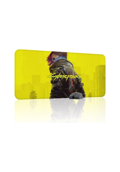 Cyberpunk 2077 Kaymaz Dikişli Kauçuk Oyuncu Mousepad V5 - 90x40 Xxl Gaming Mouse Pad Fare Altlığı