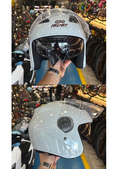 Kask Yazlık Model Gri L Beden Cys888grıl