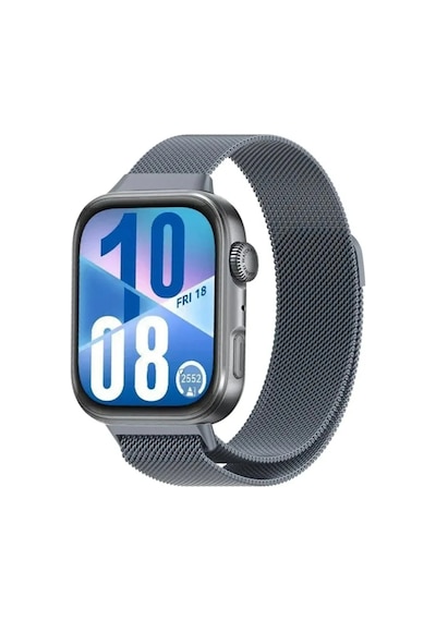 Huawei Watch Fit 3 / Fit 4 / Fit 4 Pro Uyumlu Metal Örgü Hasır Manyetik Kordon