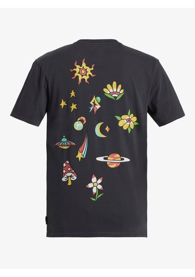 Quiksilver Spaceman Mlw Erkek T-shirt-28529-koyu Gri Koyu Gri