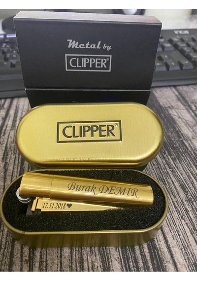 Clipper Metal Çakmak Gold