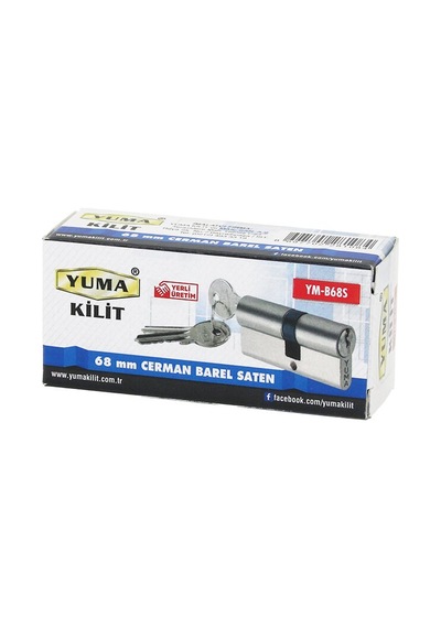 Yuma Ym-b68s 68mm Nikel Saten Çerman Barel Kutulu Ambalaj 3 Anahtar