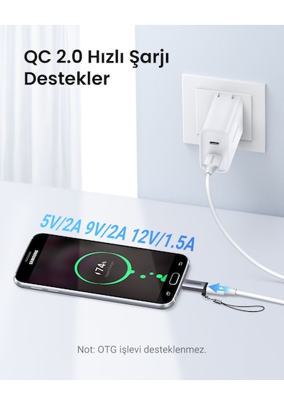 Ugreen Usb-c Female To Micro Usb Male Dönüştürücü Adaptör, 50590