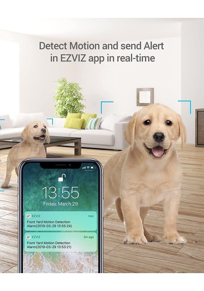 Akıllı İç Mekan Kamera Wifi, Hareket Takibi, 360 Dönen, 10m Gece Görüşü, Çift Yönlü Ses, Bulut/yerel Depolama C6n