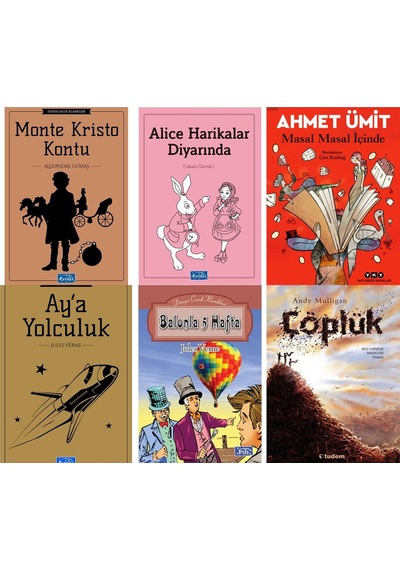 Parıltı Yayınları Aya Yolculuk Balonda 5 Hafta Ahmet Ümit Masal Masal İçinde Çöplük
