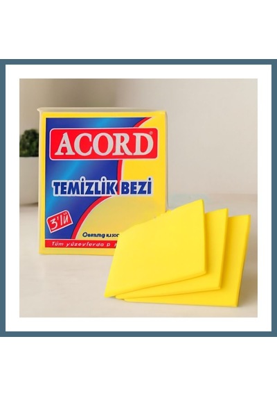 Agc Uygun Sepet Sarı Mikrofiber Temizlik Bezi 3 Adet Agc