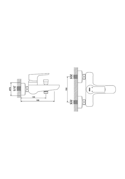 Newarc Power Banyo Bataryası 881511 Krom