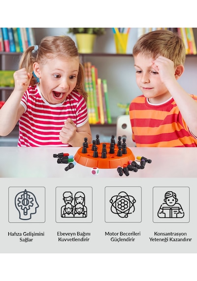 Thinkmaster Memory Chess-Renklerle Hafıza Geliştirme Satrancı