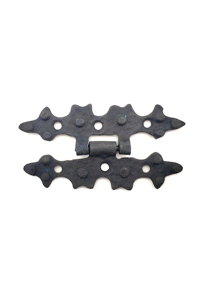 Antika Tarz Dekoratif Pirinç Yıldız Menteşe - 84x44 Mm, Oksit Çok Renkli