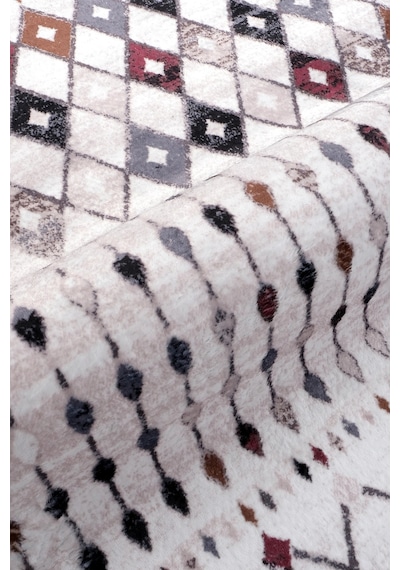 Etnik Desen Modern Halı Dekoratif Kilim Bej