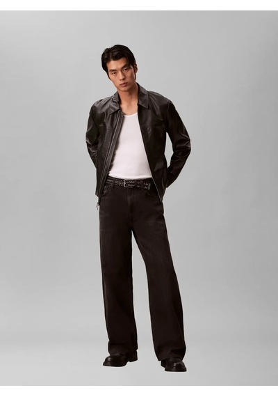 Calvin Klein Baggy Avery Black St, Xb0 Siyah Erkek Kot Pantolon