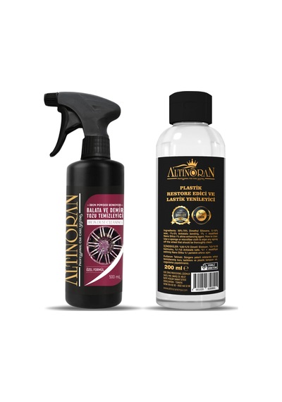 Demir Tozu Jant Temizleyici 500 Ml-Lastik Parlatıcı 200 ML