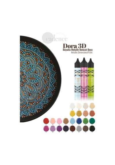 3d Boncuk Boya 23 Lü Set - Boyutlu Boya 25 Ml X 23 Adet Karışık Karışık