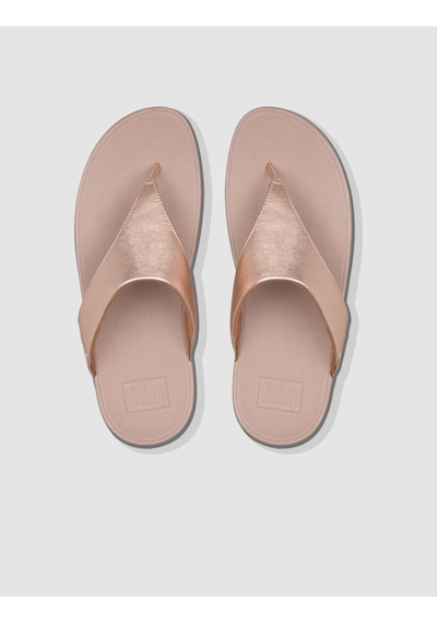 Fitflop Lulu I88 Hakiki Deri Rose Gold Kadın Parmak Arası Terlik Rose Gold
