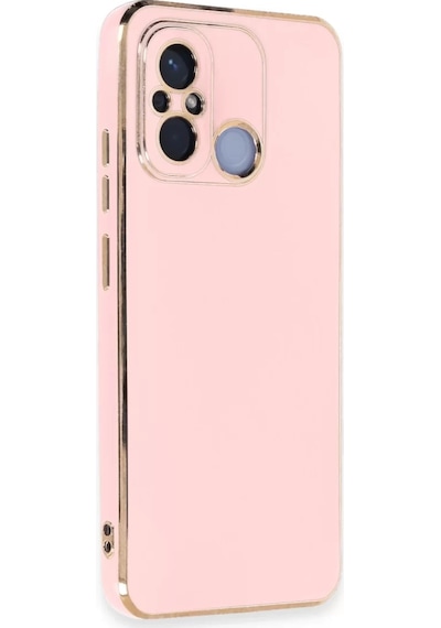 Newface Xiaomi Redmi 12c Kılıf Volet Silikon - Pembe