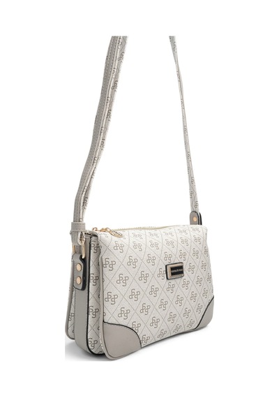 Silver & Polo Silver Polo A.gri - Gri Monogram Kadın Çapraz Çanta Sp784