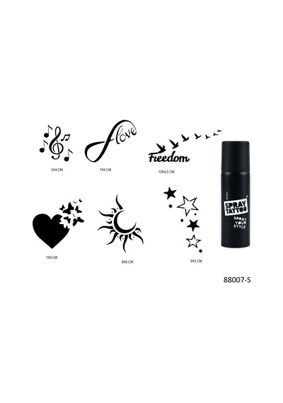Airbrush Tattoo Sonsuz Kalpler Spray Tattoo Geçici Sprey Dövme Seti