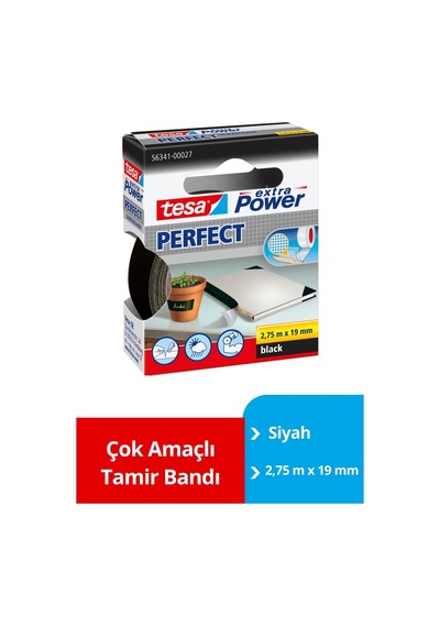 Tesa Ekstra Power Kusursuz Tamir Bandı, Siyah