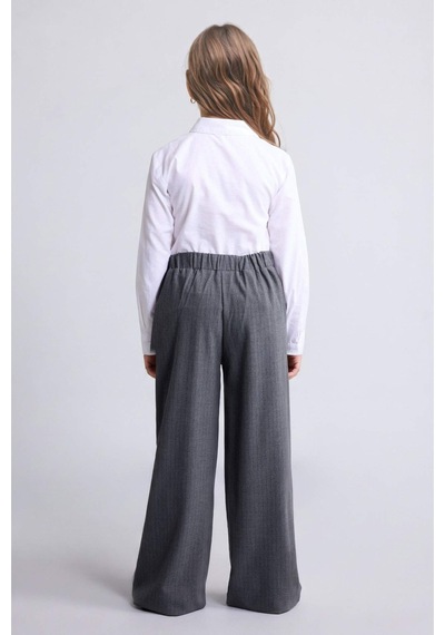 Defacto Kız Çocuk Wide Leg Pantolon G6350a826spgr211 Gri-gr211