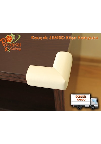 Jumbo Köşe Koruyucu Krem 4 Adet Çok Renkli