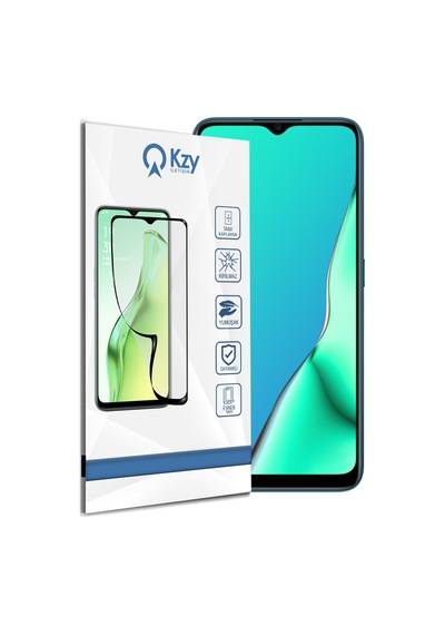 Oppo A9 2020 ile Uyumlu Tam Kaplayan Fibernano Esnek Cam Ekran Koruyucu