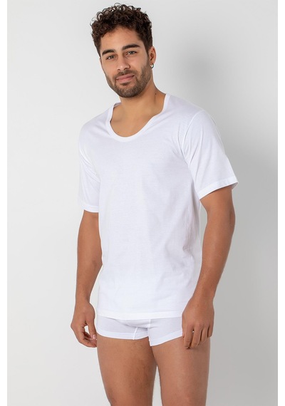 Doremi Penye Erkek Bisiklet Yaka Kısa Kol Fanila Beyaz-7 / 3xl Beyaz