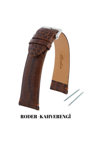 R4171s Roder Deri Kayış - Kahverengi - 24mm Şeffaf