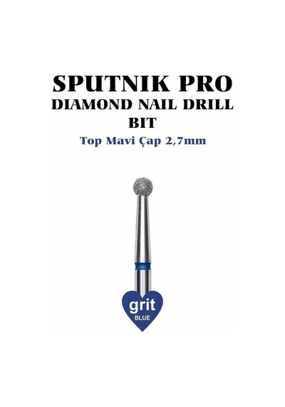 Elmas Top Freze Mavi Çap 2,7mm