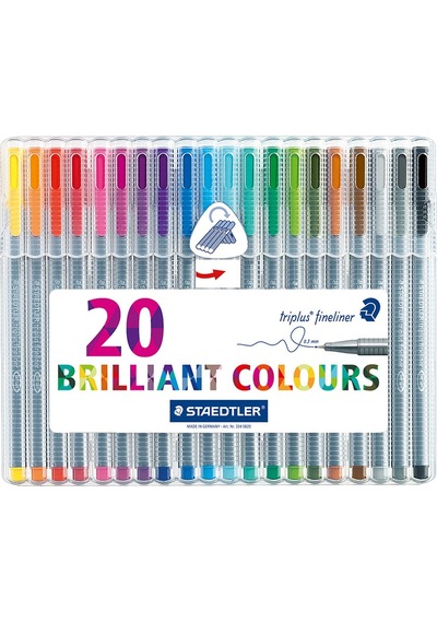 Staedtler Triplus Fineliner Ince Uçlu Keçeli Kalem 0.3 Mm 20Li
